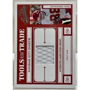 2004 Absolute Jersey Memorabilia  Tools of the Trade #TT89 Tony Gonzalez /100 NM